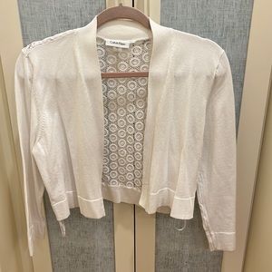 Calvin klein white shrug